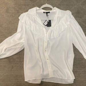 Maje ruffled blouse